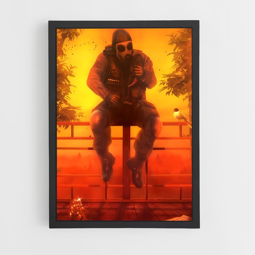 Poster Flamme de Combat – affiche Counter strike (vue 2)